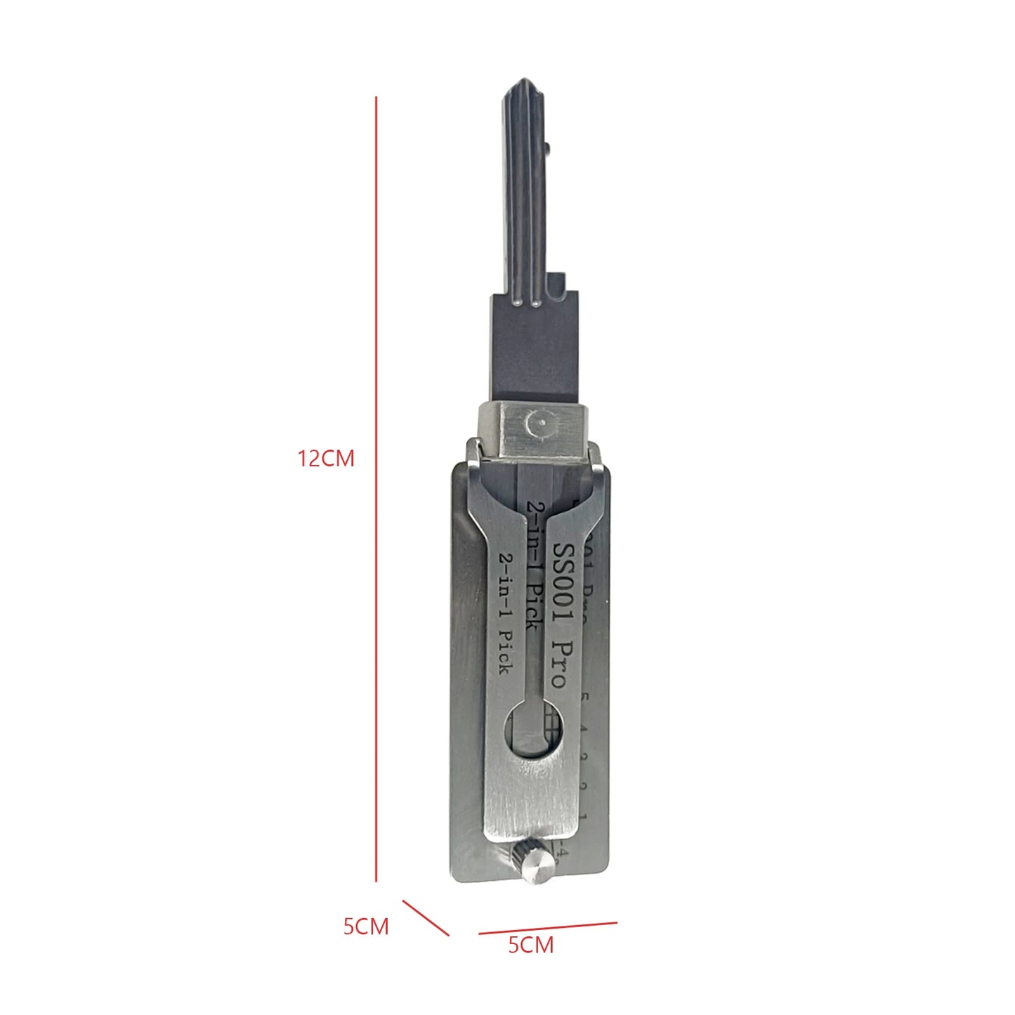 SS001 Stainless Steel Key Decoder 2 In 1 Precision Hook & Pick Set Lock Decoder O-ring Pickup Kit Maintenance Repair Hand Tools