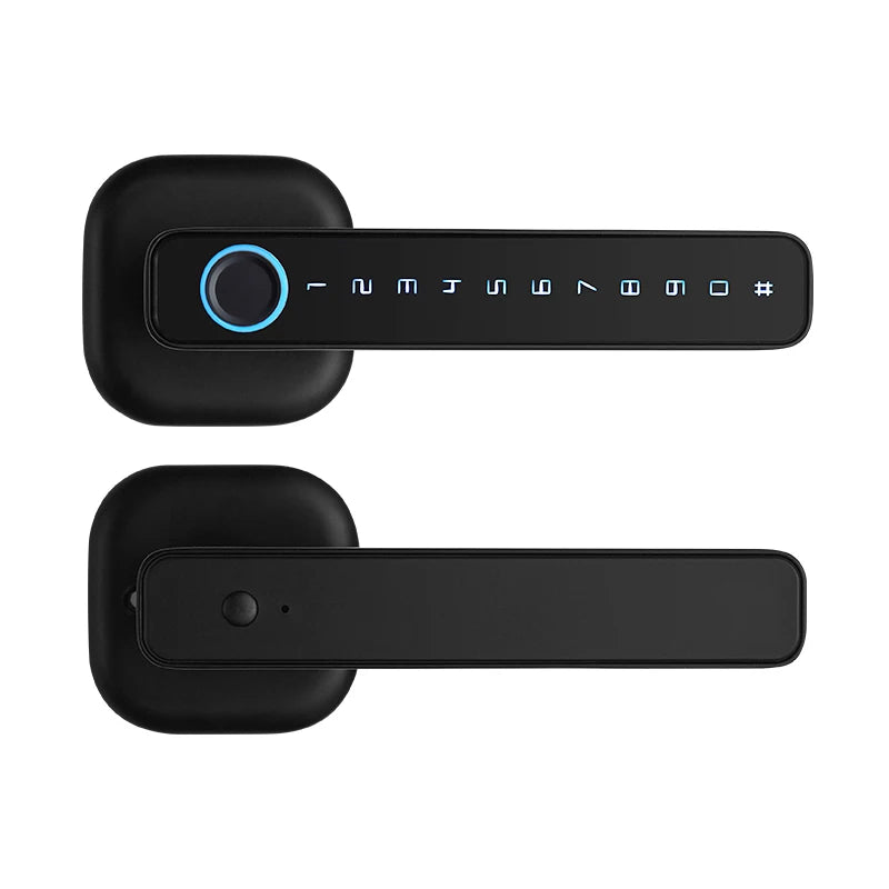 RAYKUBE M6 Tuya BLE Bedroom Digital Electronic Lock Fingerprint Door Lock with Password/Key/IC Card/ Tuya APP Unlock From USA