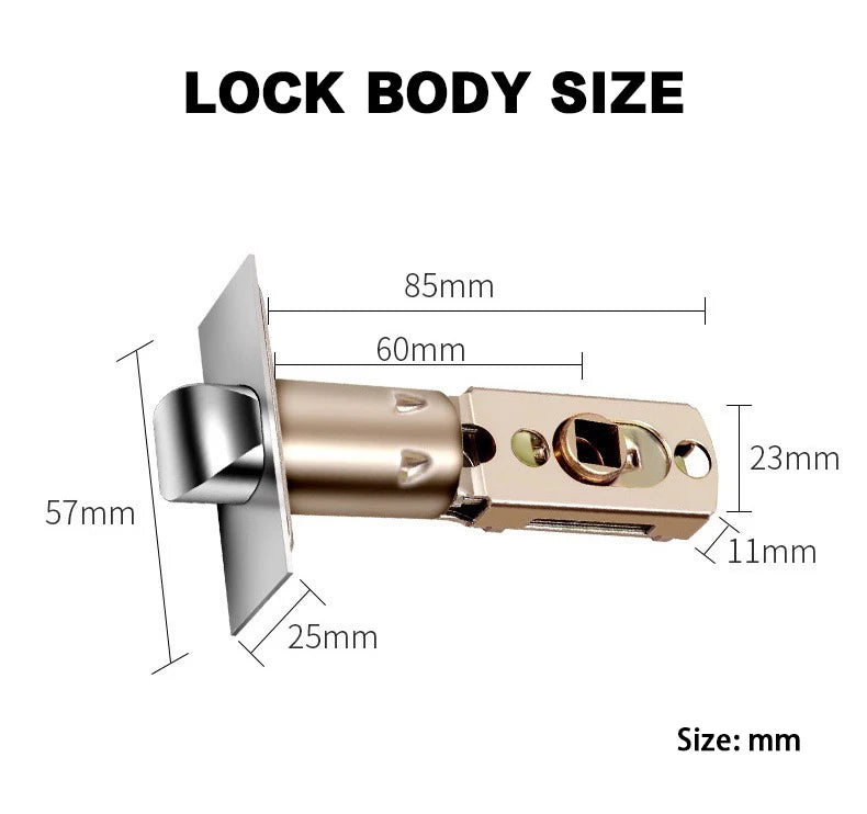 RAYKUBE M6 Tuya BLE Bedroom Digital Electronic Lock Fingerprint Door Lock with Password/Key/IC Card/ Tuya APP Unlock From USA