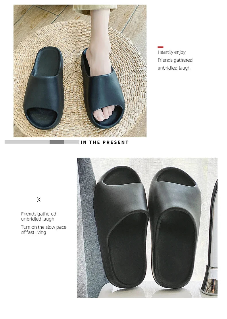 EVA House Shoes Non-Slip thick Soft Platform Slide Sandals for Women Men Indoor Outdoor Shower Bathroom Slipper for Adult