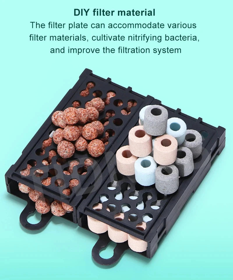 Aquarium Fish Tank Filter 3 in 1 Water Purification Circulation Pump Small Pump Silent Aeration Fish Tank Cleaning Tools