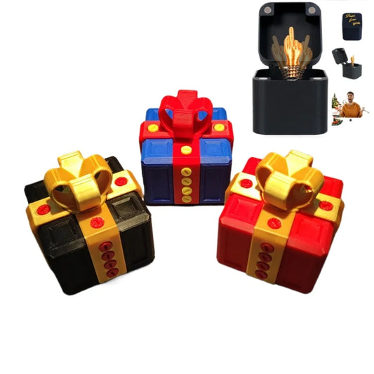Funny Prank Gift Middle Finger Novelty Christmas Gift Adult Toy Surprise Pop Up Box With Screws Annoying Present For Friends