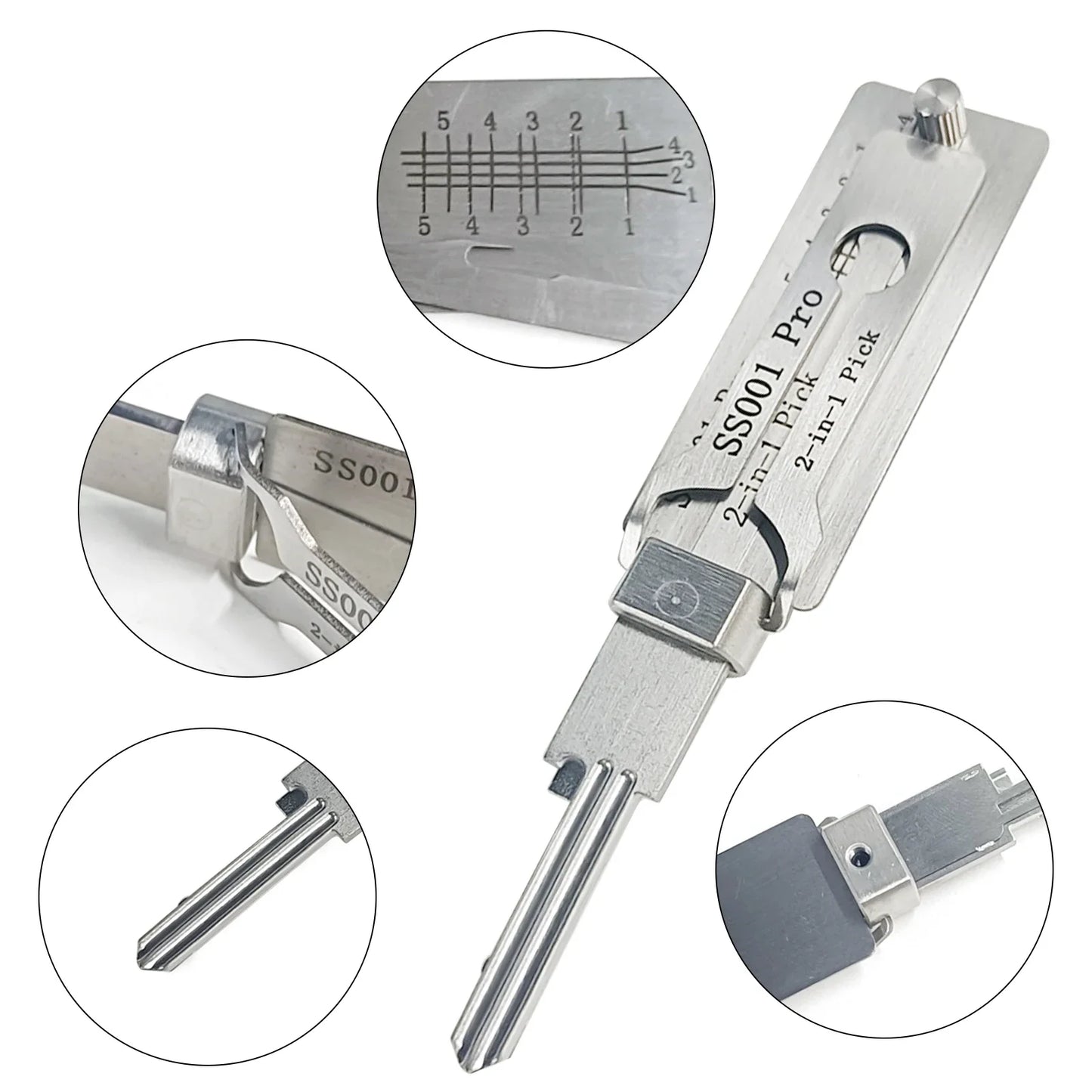 Lockpicking Lock Decoder O-ring Pickup Kit Pick Locksmith Tool Key Decoder Precision Hook Door Maintenance Repair Tool