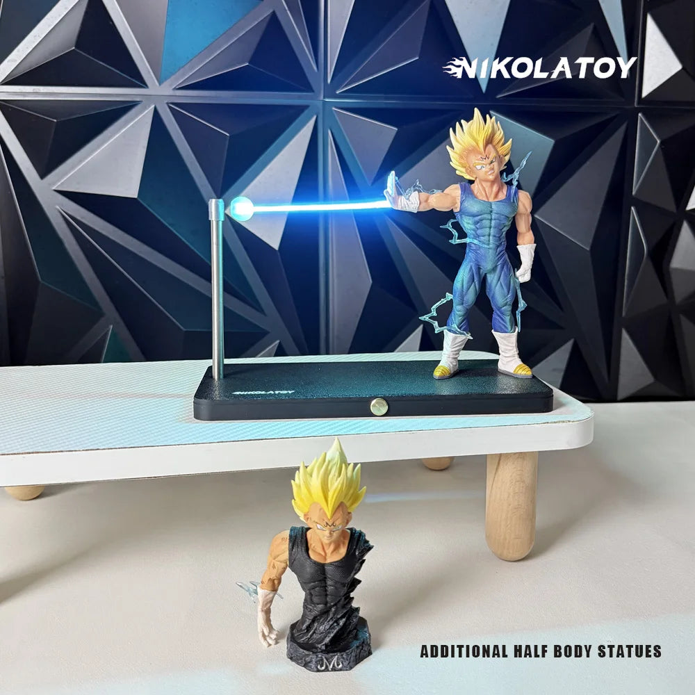 Dragon Ball Super Saiyan Son Goku Chaozu Figure Dynamic Wave Kamehameha Wave Night Light Decoration Ornament Toys