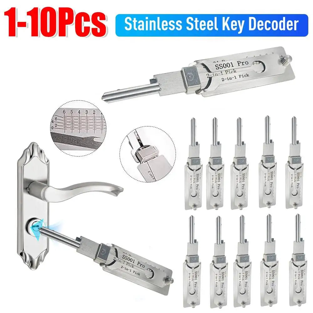 Lockpicking Lock Decoder O-ring Pickup Kit Pick Locksmith Tool Key Decoder Precision Hook Door Maintenance Repair Tool