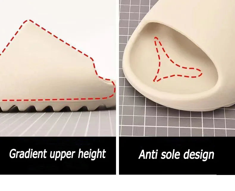 EVA House Shoes Non-Slip thick Soft Platform Slide Sandals for Women Men Indoor Outdoor Shower Bathroom Slipper for Adult