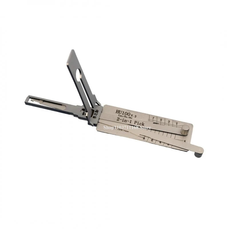 Lishi 2 in1 HU100 Locksmith Tools Car Key Lock Picking Decoder and Pick Ganzua FOR BUICK+CADILLAC+CHEVROLET USA+VAUXHALL / OPEL