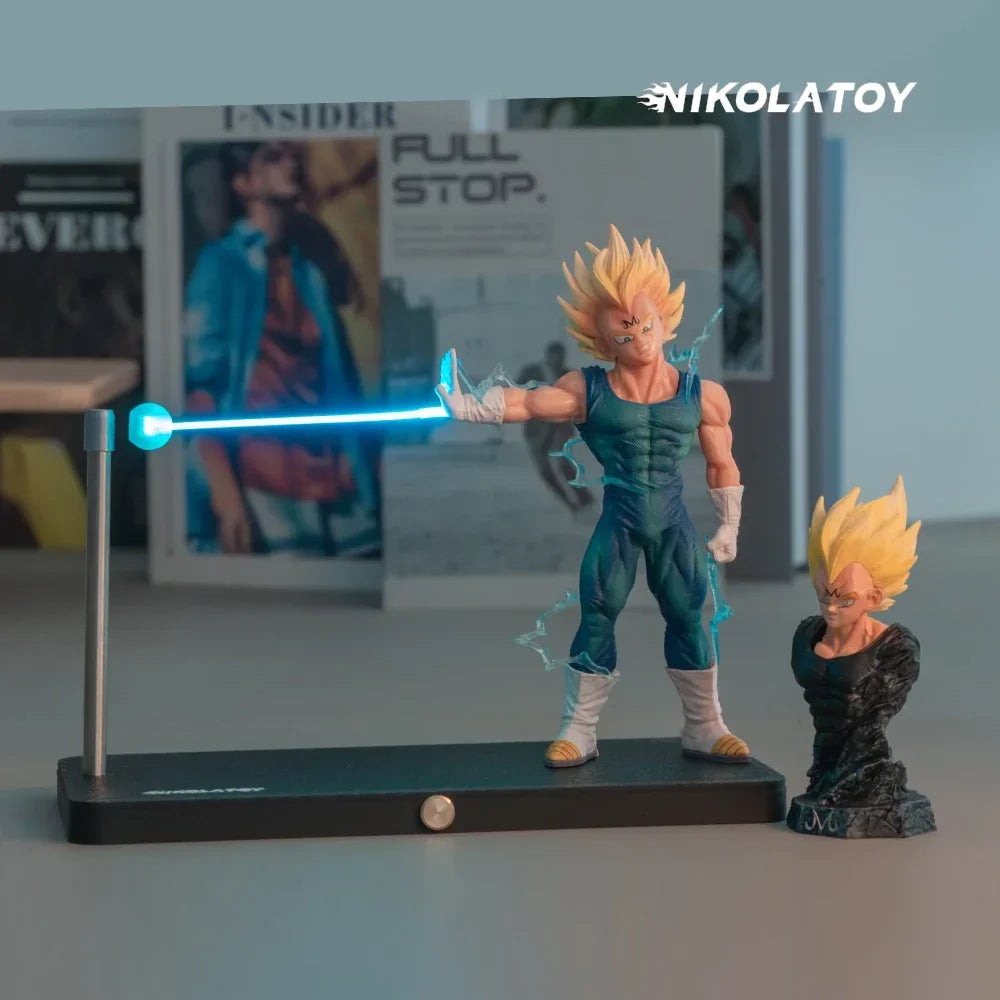 Dragon Ball Super Saiyan Son Goku Chaozu Figure Dynamic Wave Kamehameha Wave Night Light Decoration Ornament Toys