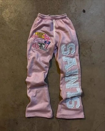 2025 New Popular Print Series Teenage Couple Casual Wide-leg Sports Pants Trousers Street Wear Pants Hot Sale Y2k Clothes