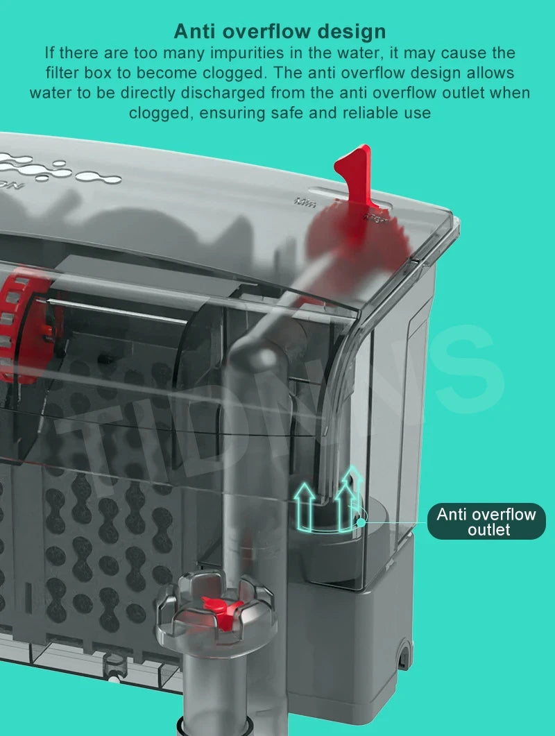 Aquarium Fish Tank Filter 3 in 1 Water Purification Circulation Pump Small Pump Silent Aeration Fish Tank Cleaning Tools