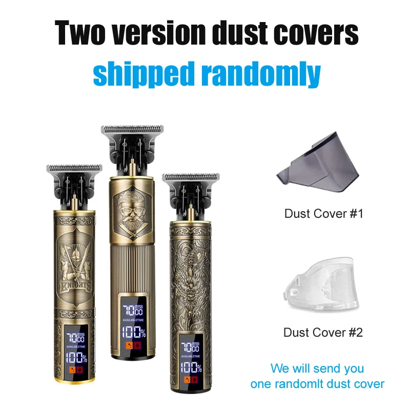 Carving Hair Clipper Professional Hair Cutting Machine Barber Rechargeable Hair Trimmer Metal Haircut Machine Clipper for Men