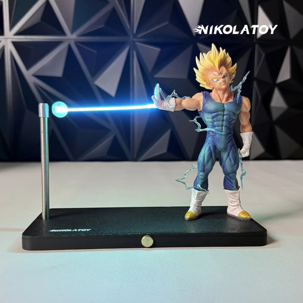 Dragon Ball Super Saiyan Son Goku Chaozu Figure Dynamic Wave Kamehameha Wave Night Light Decoration Ornament Toys